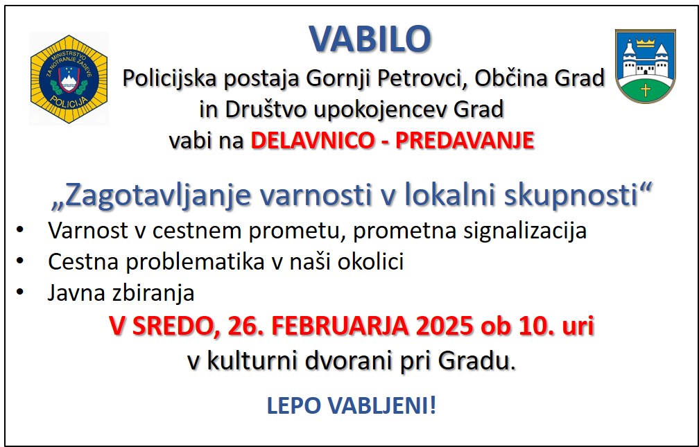 VABILO PROMET